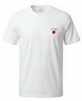 Subtle Tee (White and Crimson)